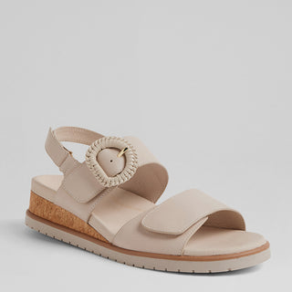 VATCH W - ALMOND LEATHER-ALMOND SOLE SANDALS