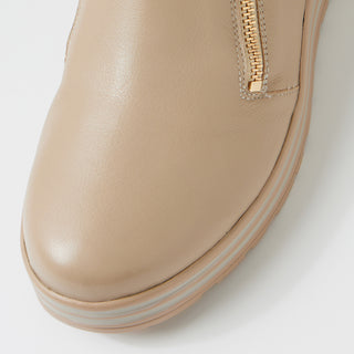 VIMMA XF - CAFE LEATHER ANKLE BOOTS