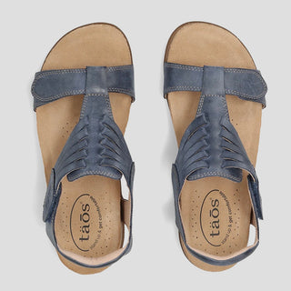 WONDERFUL - DARK BLUE LEATHER SANDALS