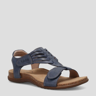 WONDERFUL - DARK BLUE LEATHER SANDALS