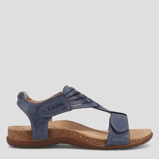 WONDERFUL - DARK BLUE LEATHER SANDALS