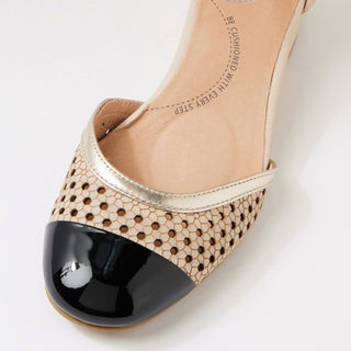 ZAZZA W - BLACK-ALMOND PATENT HEELS