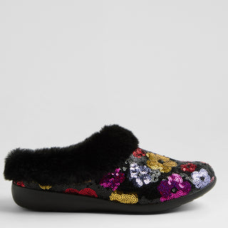 ZIERA FIFI XW - BRIGHT DAISY SEQUIN SLIPPERS