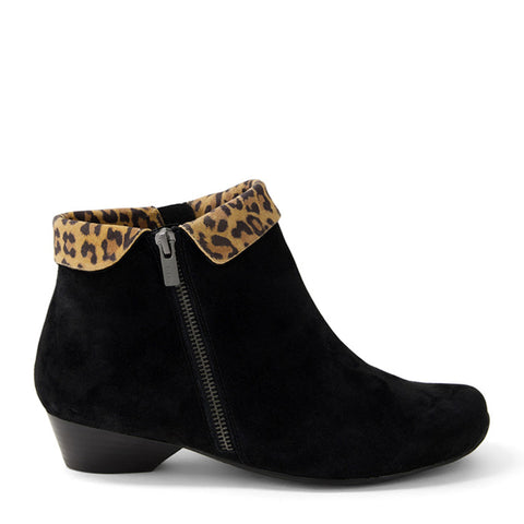 CATHAL XW - BLACK-TAN LEOPARD SUEDE