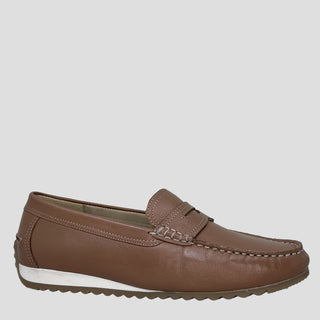 NEW PORT - MOUSSE LEATHER LOAFER FLATS