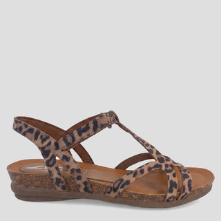 RAPT - LEOPARD PRINT LEATHER SANDALS