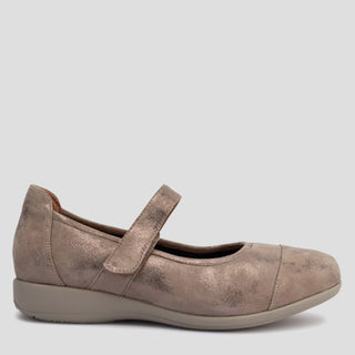 WYLIE - WARM SPICE LEATHER FLATS
