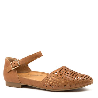 CARROLE XF - TAN LEATHER FLATS