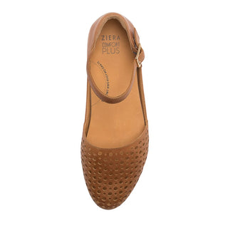 CARROLE XF - TAN LEATHER FLATS