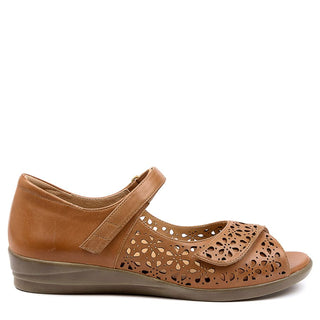 DAFFODIL W - TAN LEATHER SANDALS