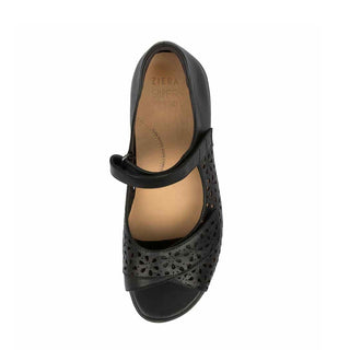 DAFFODIL W  - BLACK LEATHER SANDALS