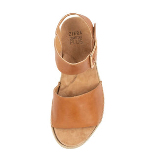 KRAIG XW - TAN LEATHER WEDGE SANDALS