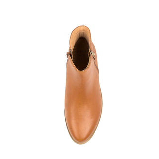 SKYLARS XF - TAN LEATHER ANKLE BOOTS