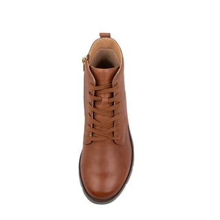 MANILA W - COGNAC LEATHER ANKLE BOOTS
